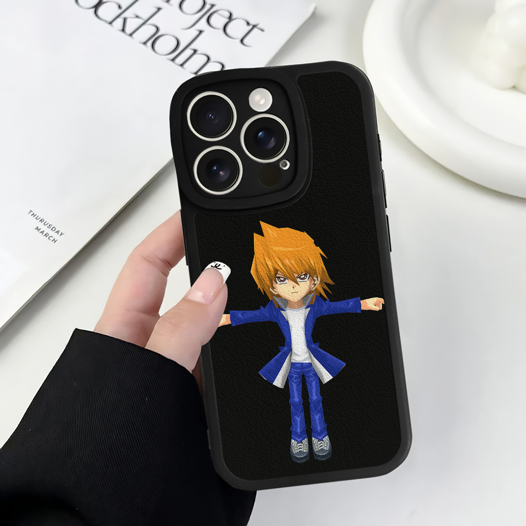 遊☆戯☆王 Yu-Gi-Oh! 【iPhone 16シリーズ対応】シリコンスマホケース（レザー調） 材質：シリコン